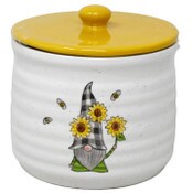 Wholesale - 5.5" SUNFLOWER GNOMECANISTER, UPC: 197798006472